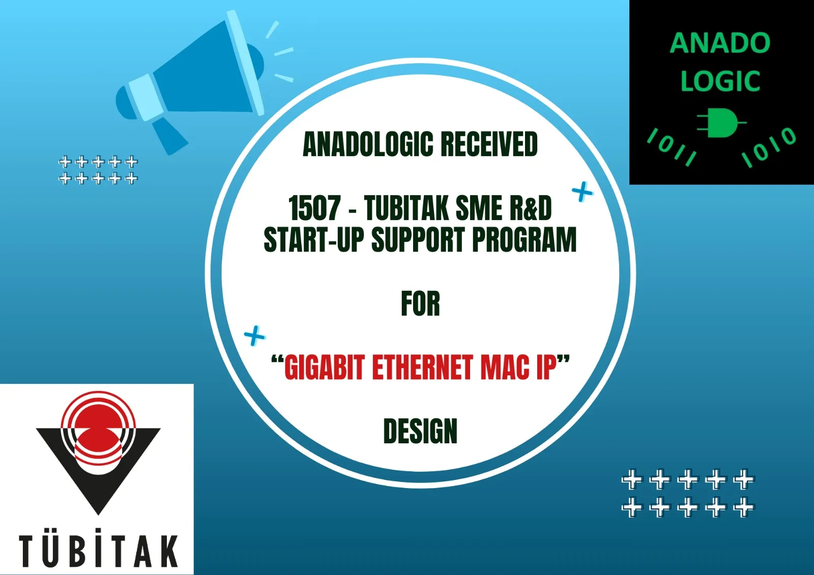 ANADOLOGIC Received 1507 - Tubitak SME R&D Start-Up Support Program